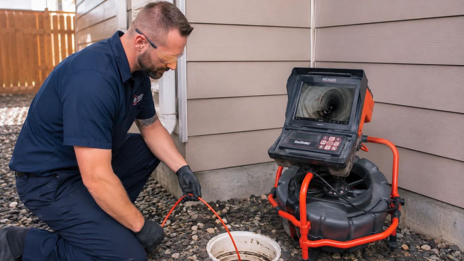 Sewer camera inspection before CIPP lining